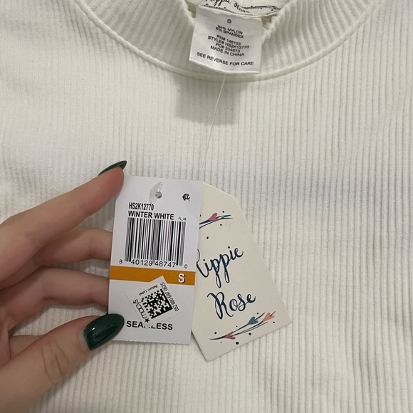 BRAND NEW white mock neck top - Picture 3 of 3